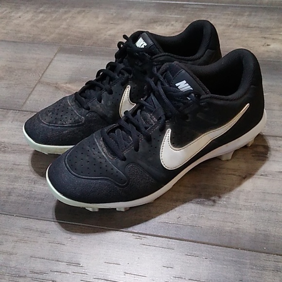 Nike Alpha Huarache Varsity Low Mens Baseball Cleat AO7959-001 BlackWhite SZ 7.5 - Picture 10 of 10